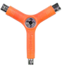 PIG SKATE SKATE TOOL-NEON ORANGE tri-socket threader