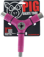 PIG SKATE TOOL-NEON PINK tri-socket/threader