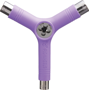 PIG SKATE TOOL-PURPLE tri-socket/threader