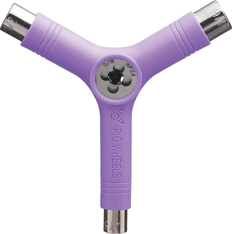 PIG SKATE TOOL-PURPLE tri-socket/threader