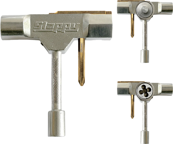 SLAPPY ST1 SKATE TOOL W/RETHREADER SILVER