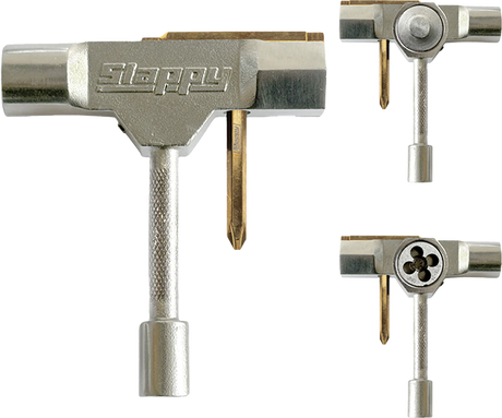 SLAPPY ST1 SKATE TOOL W/RETHREADER SILVER
