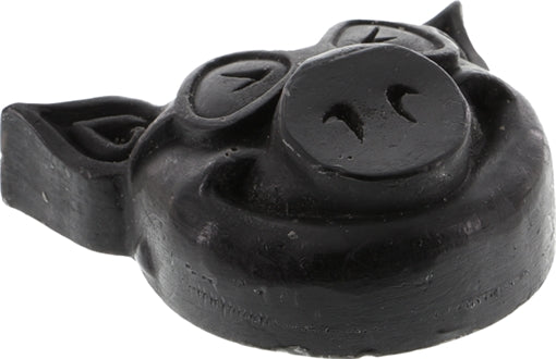 PIG HEAD RAISED CURB SKATEBOARD WAX BLACK