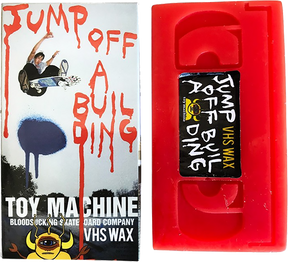 TOY MACHINE VHS WAX - JUMP OFF A BUILDING - RED