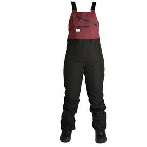 Ride Emerald Bibs Womens Black Burgundy