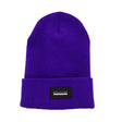 Maxallure Logo Patch Beanie Purple Black OneSize