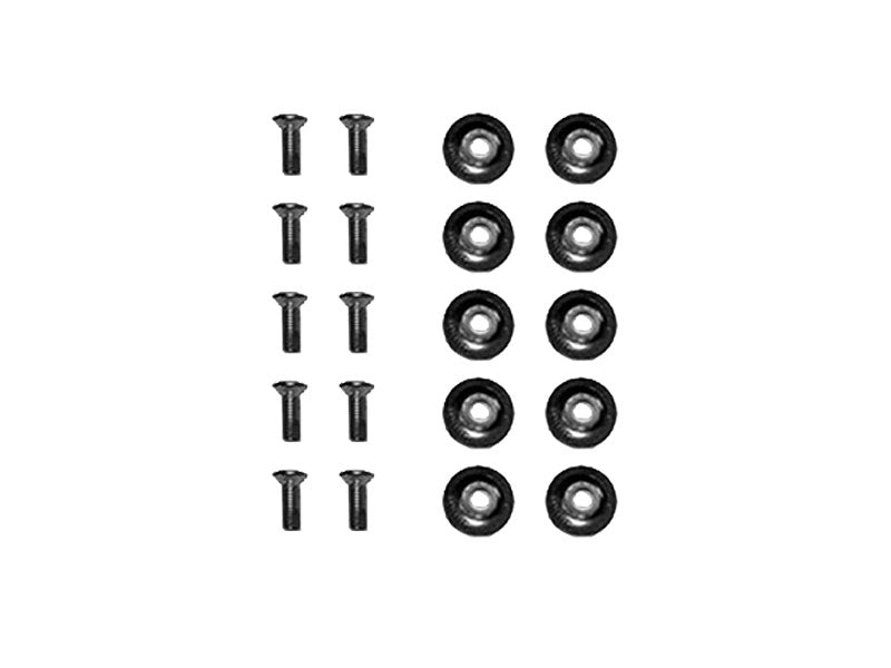 Snowboard Mounting Screws Washers Set Silver 8 Pack
