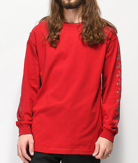 Independent x Thrasher Pentagram Lonsleeve Tshirt Red Black S
