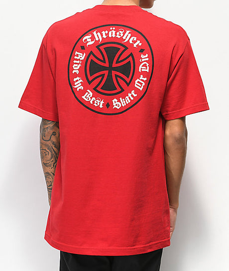 Independent x Thrasher Oath SS Tshirt Red S