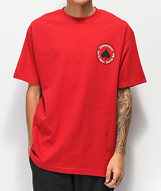 Independent x Thrasher Oath SS Tshirt Red S