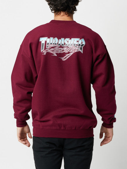 Thrasher Racing Crewneck Maroon S