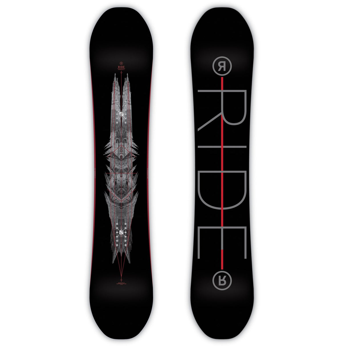 Ride Machete GT Snowboard Black Red 161