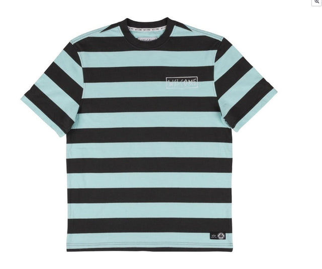Welcome Big Beatiful Stripe Knit SS Black Mint