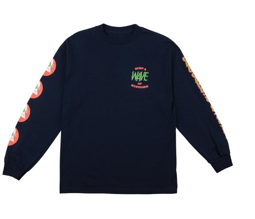 Welcome Wave LongSleeve Tshirt Navy S