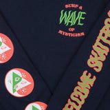 Welcome Wave LongSleeve Tshirt Navy M