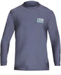 Billabong Die Cut LF LS Rashguard 50upf Mens Grey Heather