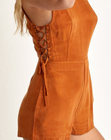 RVCA Freddie Woven Romper Ginger L