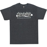 Thrasher Ripped SS TShirt Charcoal