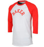 Baker Major Raglan 3/4 Tshirt White Red