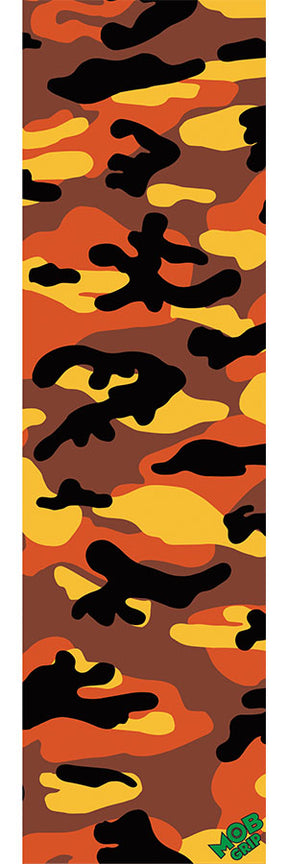 MOB Camo Grip Tape Sheet Orange 9x33