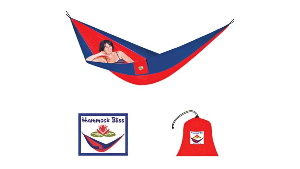 Hammock Bliss Single Hammock Navy Red Onesize