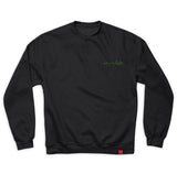 Chocoloate Mini Chunk Embroidered  Crew Sweatshirt Black M