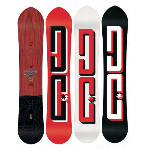 DC Supernaut Snowboard Black Red 158