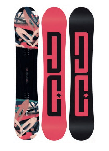 DC Forever Snowboard Black PInk 150