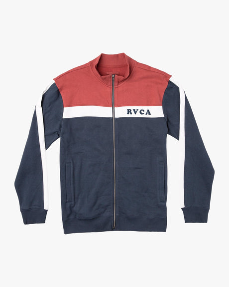 RVCA Pali Track Jacket Mens Brick Red M