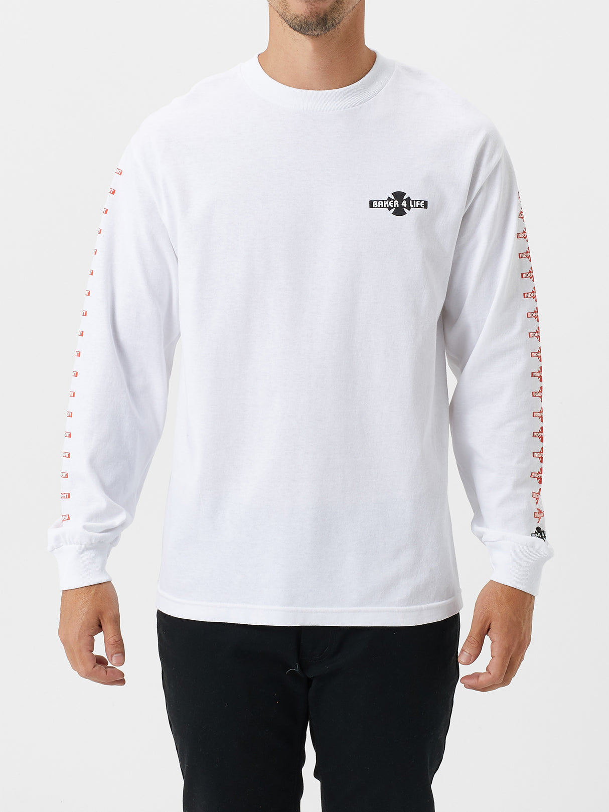 Independent x Baker 4 Life LS Tshirt White M