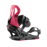 NOW Brigada Womens Snowboard Bindings Ruby Pink Black