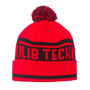 Lib Tech Poly Pom Beanie Red OneSize