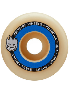 Spitfire F4 Tablets Skate Wheels Set Natural Blue 51mm/99d