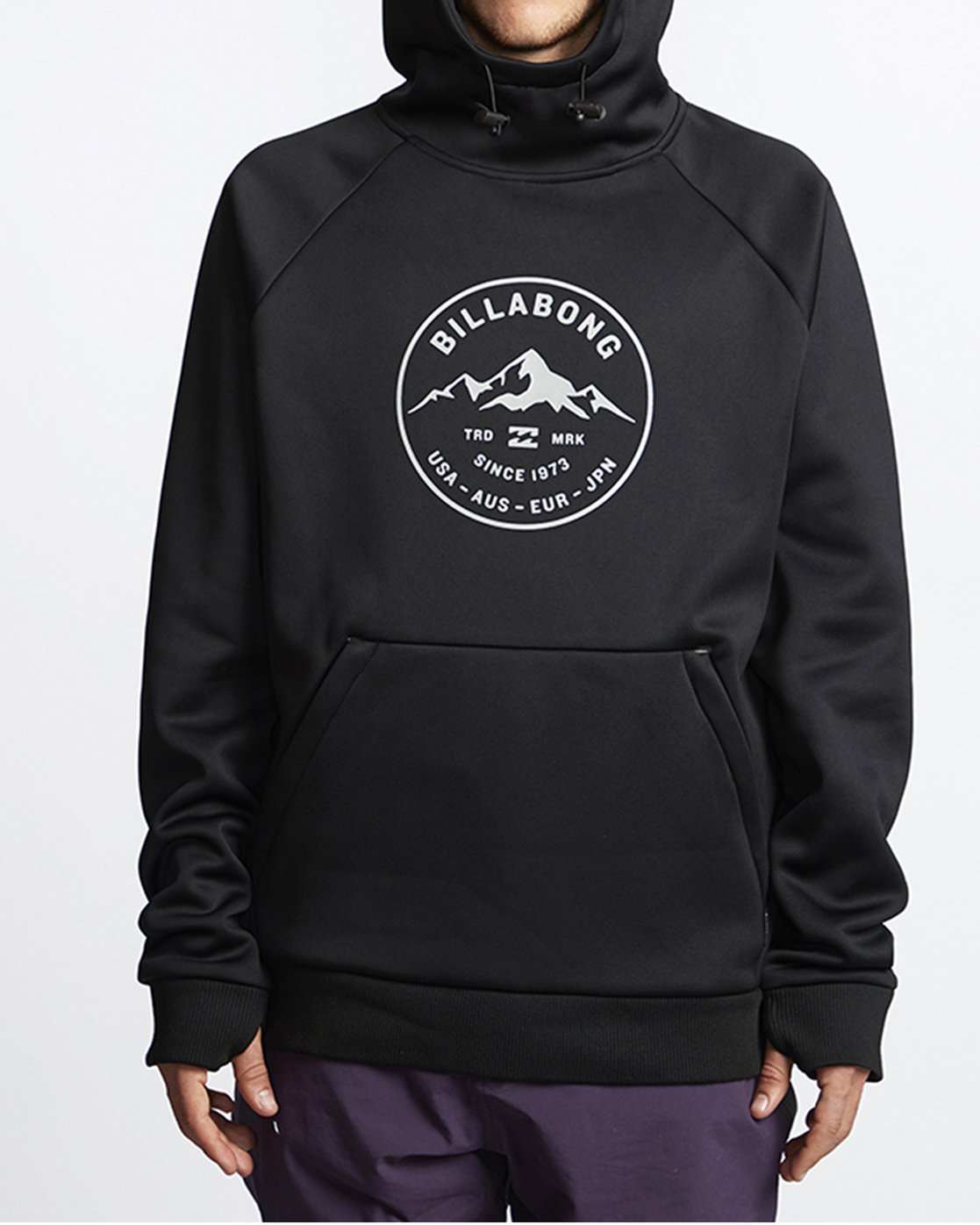 Billabong Downhill Snow Hoodie Mens Black M