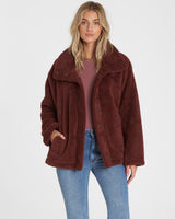 Billabong Cozy Days Jacket Womens Coco Berry