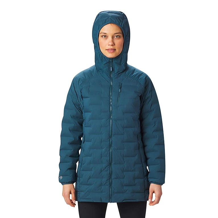 Mountain Hardwear Super DS Stretch Down Parka Womens Icelandic S