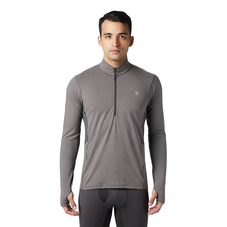 Mountain Hardwear Ghee Longsleeve 1/2 Zip Mens Heather Shark