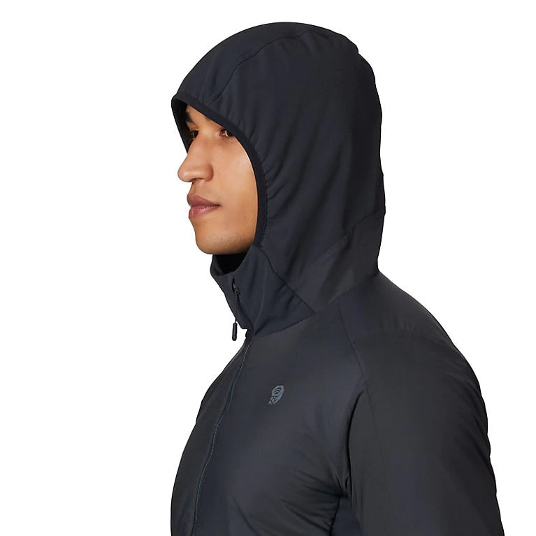 Mountain Hardwear Kor Strata Climb Hooded Jacket Mens Dark Storm L