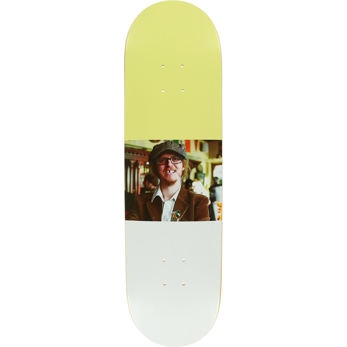 Saturday Joseph Skateboard Deck Yellow White 8.38