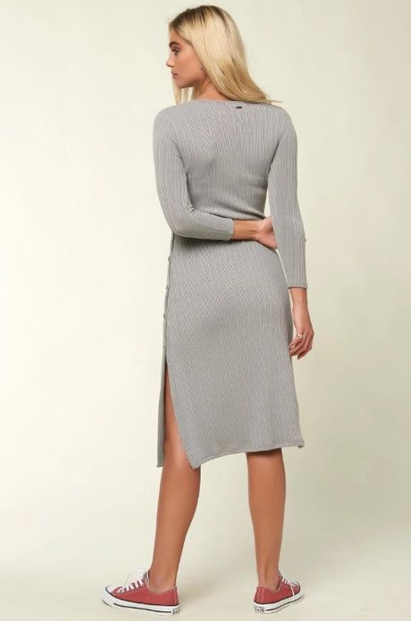 Oneill Pilar Dress Womens Grey L