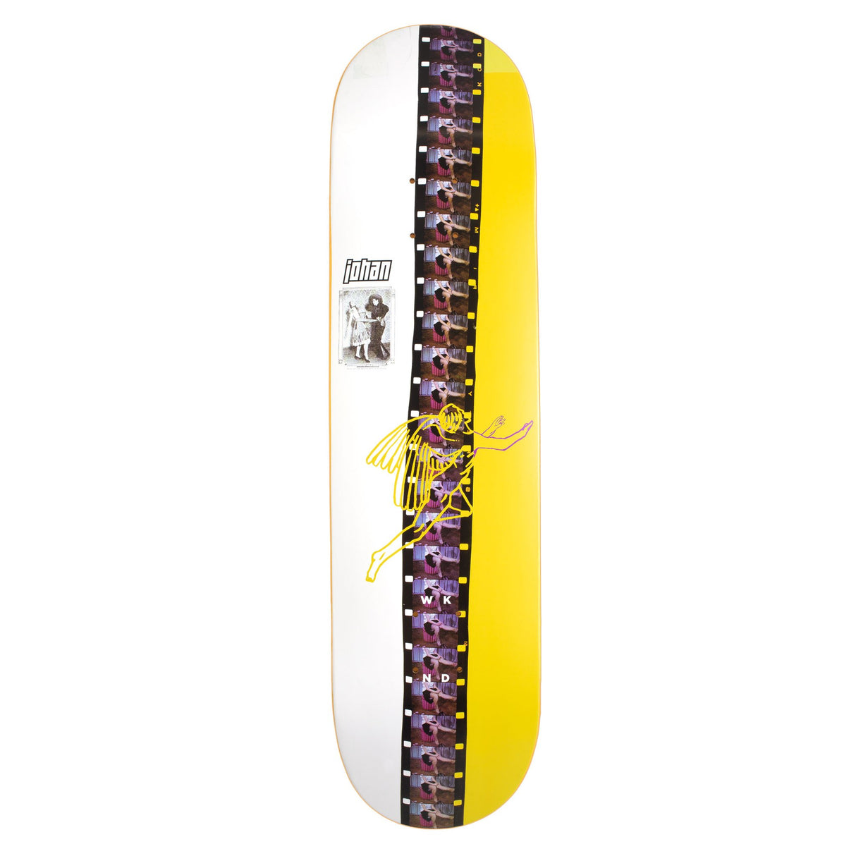 WKND Death Dance Johan Stuckey Skateboard Deck Yellow 8.25