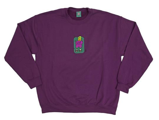 FROG Napkin Friend ALBA Artword Crewneck Sweatshirt Plum S