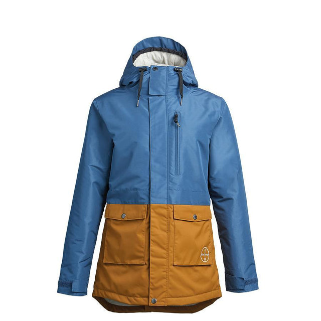 AIRBLASTER Stay Wild Parka Womens Navy Grizzly