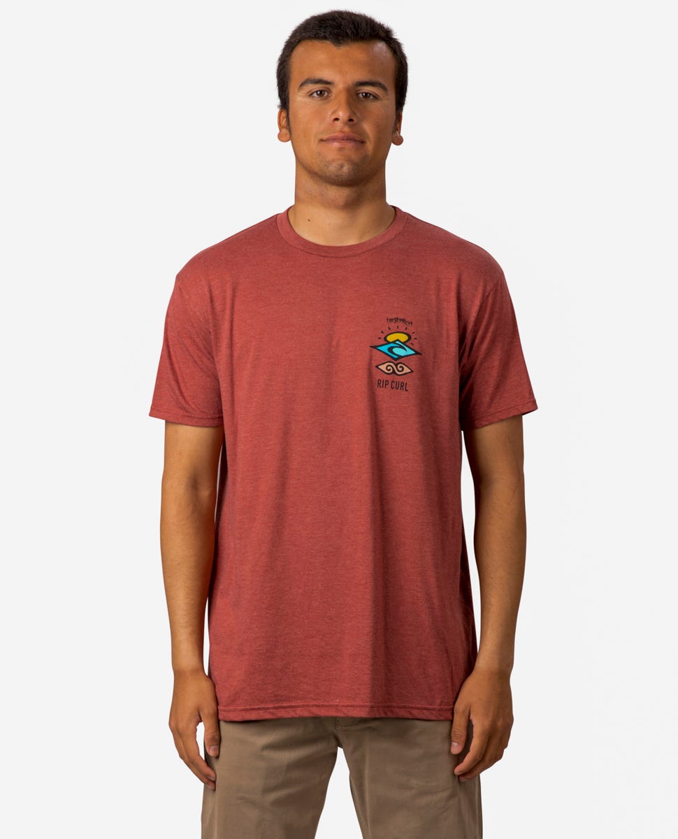 Rip Curl Search Roots Pre Tshirt Brick Small