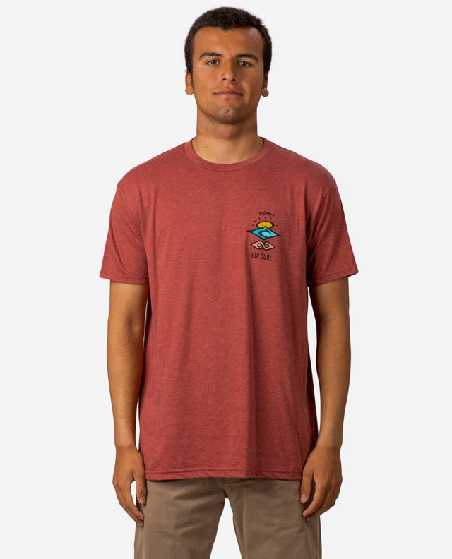 Rip Curl Search Roots Pre Tshirt Brick