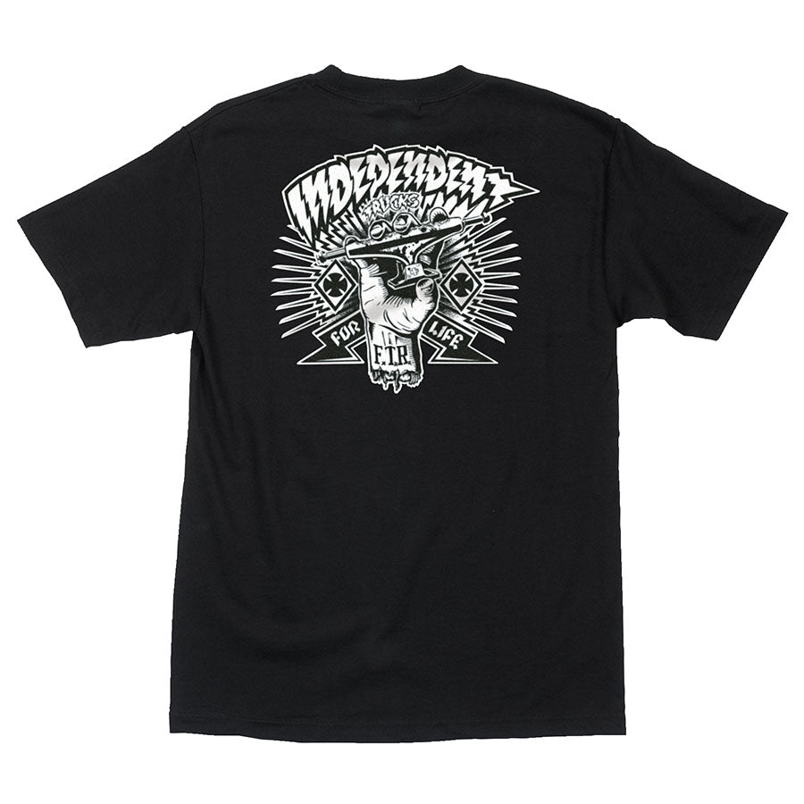 Independent Shredded Tshirt Black
