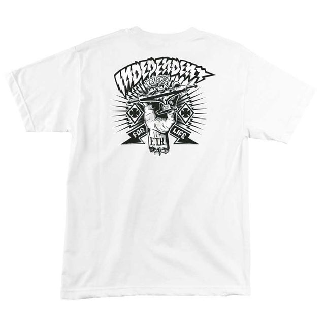 Independent Shredded Tshirt White