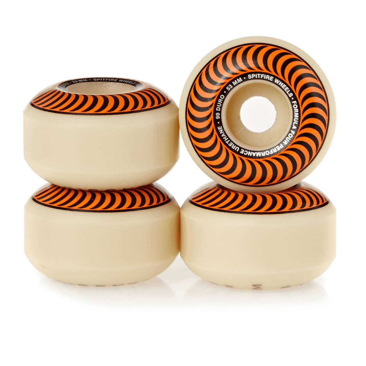 Spitfire F4 Classics Wheels Set Orange Swirl 53m/99D