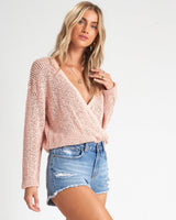 Billabong Sweet Bliss Sweater Barely Blush L