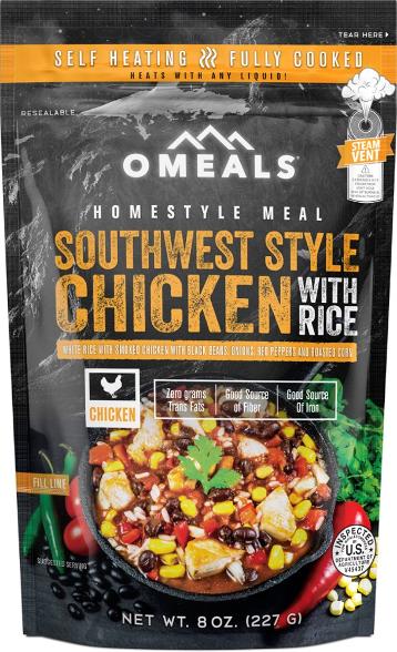 Omeals SouthWest Chicken Rice Brown Onesize